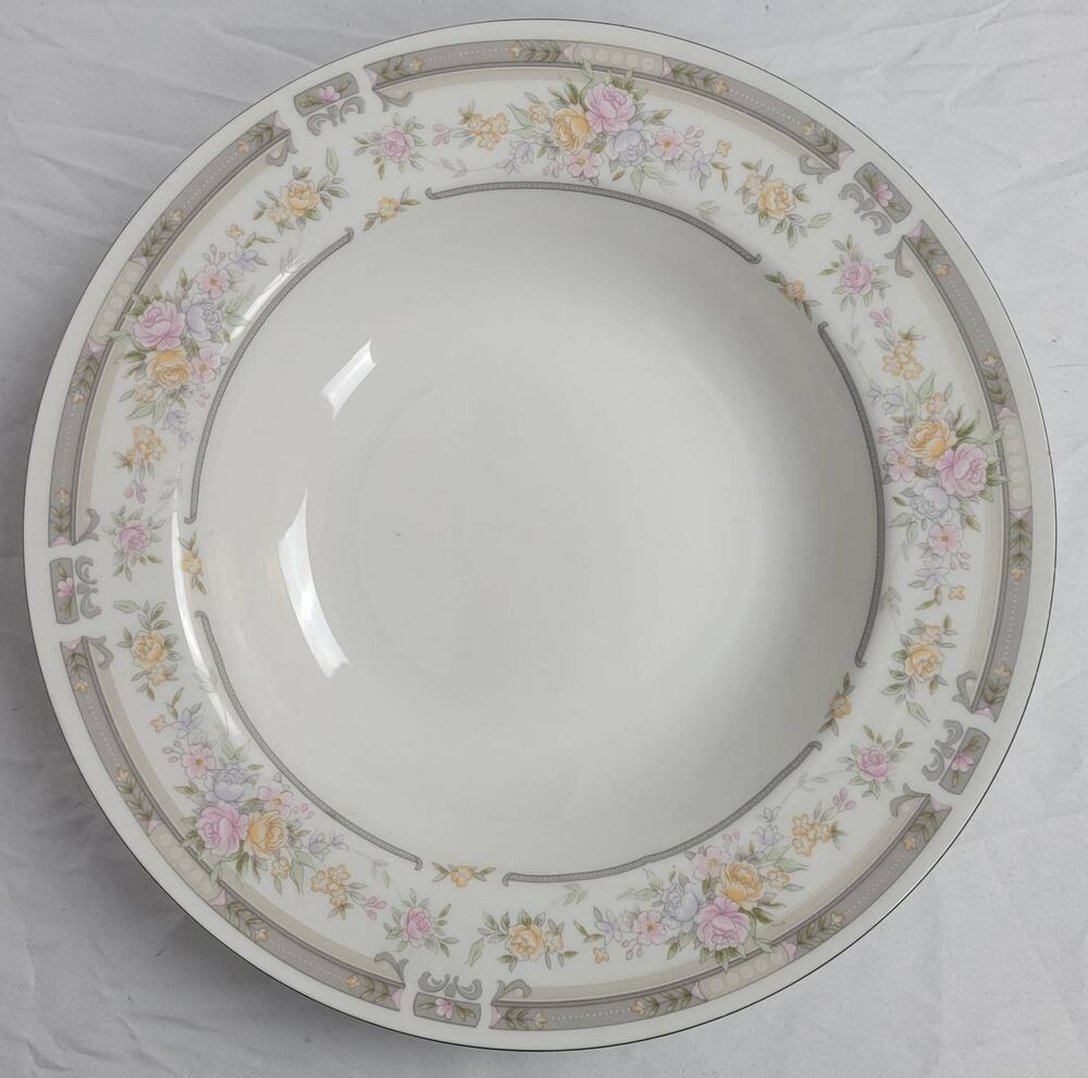Farberware Fine China Southampton 1992 223K China Bowl Pink Rose Floral Paint